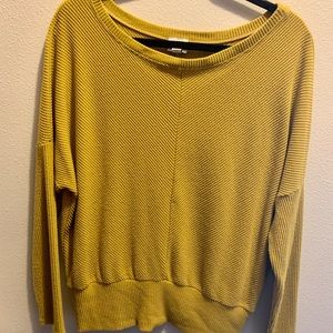 Peyton Jensen Chartreuse Ribbed Sweater